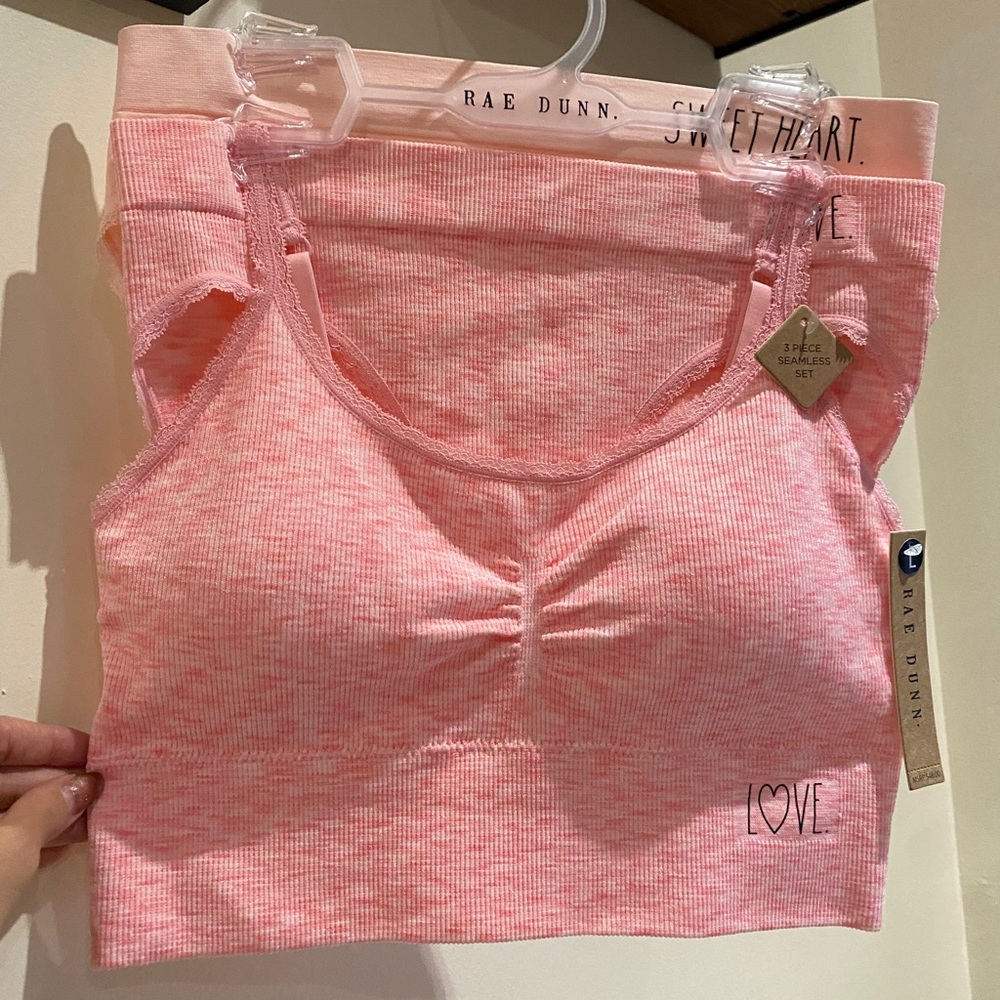 RAE DUN PINK HEATHER 3PK SEAMLESS SET